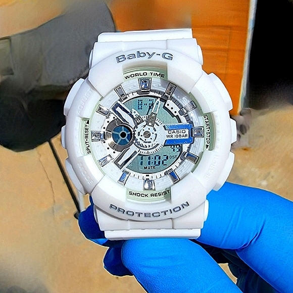 Casio Baby G Snow White Silver Bells Series Premium G-Shock - Picture 11 of 13